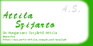 attila szijarto business card